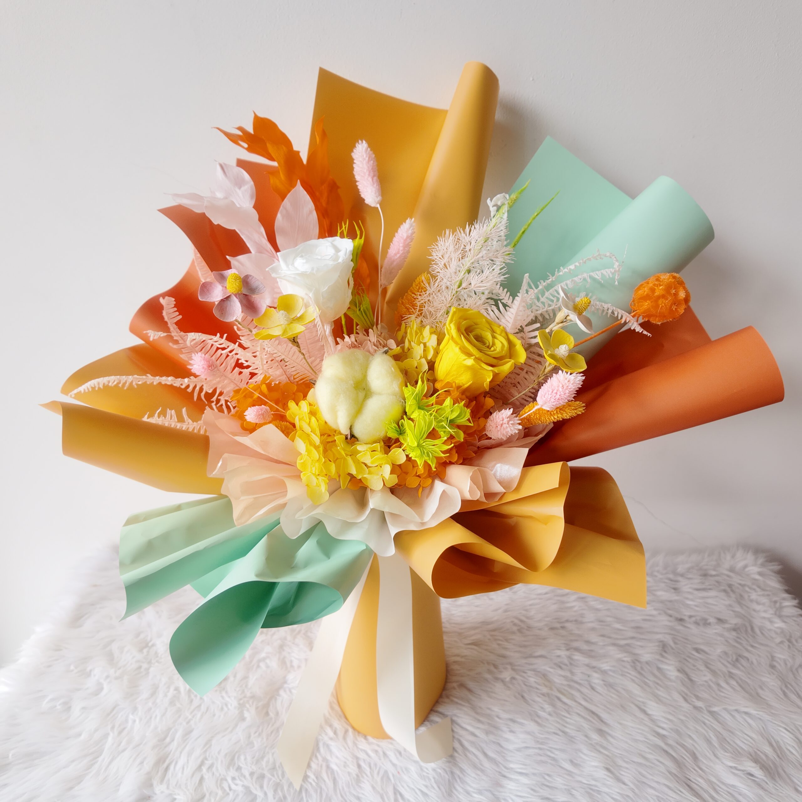 Clementine - Dried Flower Bouquet